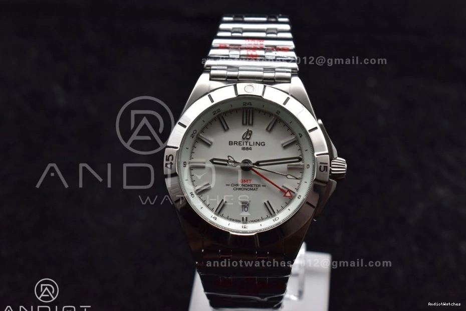 Breitling 1:1 HighPerformance SS Automatic Best GMT Edition Factory Bracelet BLS Dial On White Chronomat 532 A 40mm 0412
